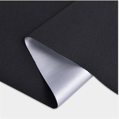 DG-BG milk silk composite fabric waterproof PU silver film burst shirt fabric Width 142 Grams Weight: 210g Polyester back view